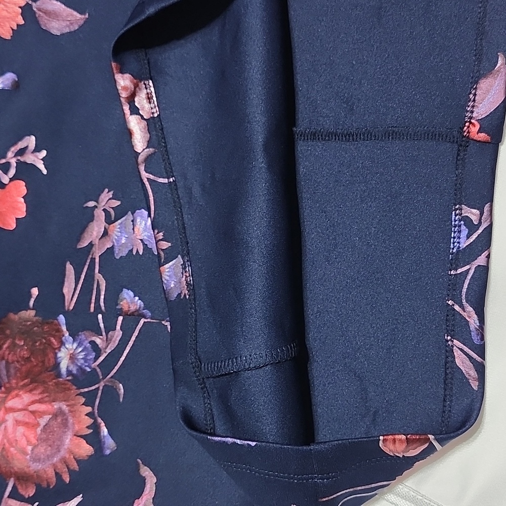 Navy Floral  Dress - Picture 12 of 16